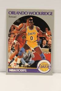Orlando Woolridge 1990 - 91 Los Angles Lakers, The Official NBA Card # 162
