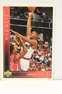 1993-94 LaPhonso Ellis # 391, NBA Denver Nuggets Jumbo Card