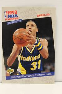 1993-94 Upper Deck # 195 Reggie Miller Indian Pacer - Playoffs Highlights