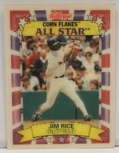 Jim Rice 1992 Kelloggs Corn Flakes Hologram Baseball Greatest