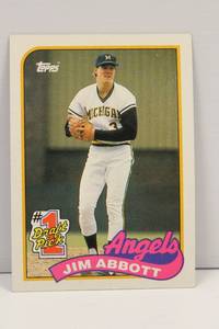 1989 Topps Jim Abbot # 573 Baseball Card