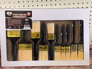 lot 12 image: New Ten Piece Paint Brush Assortment Set