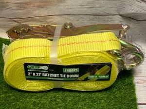 lot 27 image: New 2 X 27 Ratchet Tie Down Strap