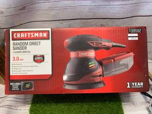 lot 38 image: New Craftsman 3 Amp Random Orbital Sander