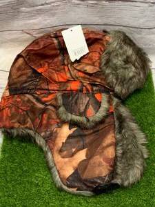 lot 48 image: New Blaze Orange Camo Bomber Hat