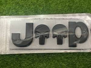 lot 59 image: New Jeep Punisher Metal Adhesive Automotive Emblem