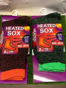 lot 94 image: Lot of 2 New Womens Thermal Socks
