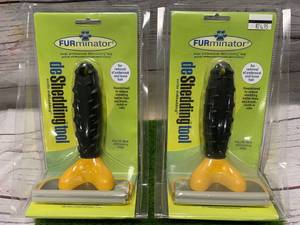 lot 97 image: Lot of Two New Cat  Dog De Shedding Tools