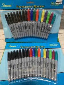 lot 105 image: Lot of 36 Permanent Markers