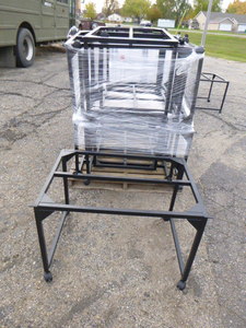 lot 7 image: 10 Metal TableCart Frames on Casters