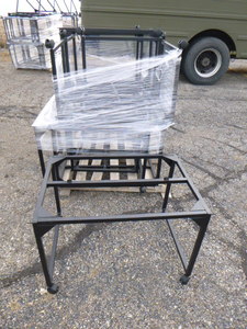 lot 11 image: 8 Metal TableCart Frames on Casters