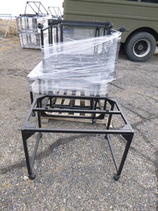 lot 12 image: 8 Metal TableCart Frames on Casters