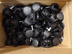 lot 63 image: Box of Plastic  Casters