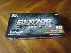 50 Rounds FMJ 9mm Ammunition