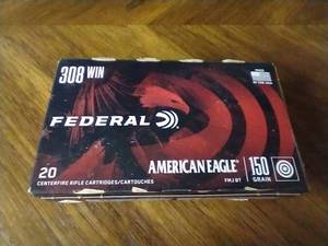 20 Rounds .308 FMJBT Ammunition