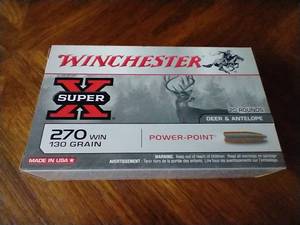 20 Rounds .270 Power-Point Ammunition