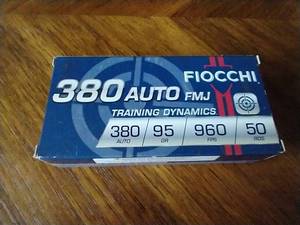 50 Rounds .380 FMJ Ammunition