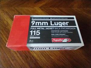 50 Rounds FMJ 9mm Ammunition
