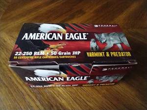 50 Rounds 22-250 Jacketed Hollow Point Ammunition