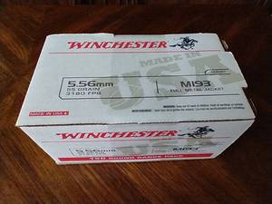 150 Rounds 5.56 FMJ Ammunition
