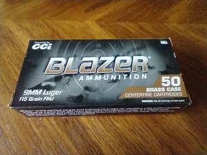 50 Rounds FMJ 9mm Ammunition