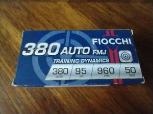 50 Rounds .380 FMJ Ammunition