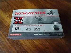 5 Rounds 12-Gauge Hollow Point Rifled Slugs