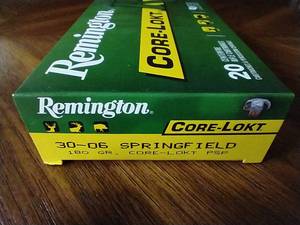 20 Rounds 30-06 Core-Lokt Ammunition