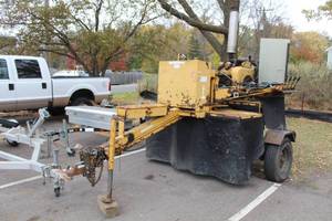 Vermeer Stump Grinder on Single Axle Trailer 665A