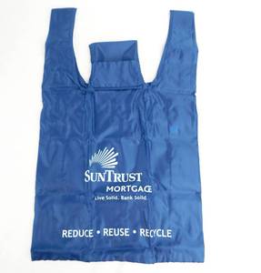 Case of 80 Navy Blue Sun Trust Folding Collapsible Bags
