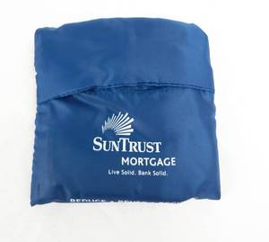 Case of 200 Navy Blue Sun Trust Folding Collapsible Bags