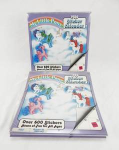 lot 76 image: Set of 11 Vintage 1986 2025 My Little Pony Sealed Sticker Calendars