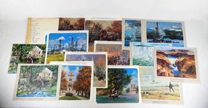 lot 79 image: Lot of Assorted Vintage John Berkey State Themed Prints