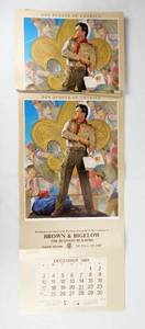 lot 80 image: Lot of 18 Vintage 1989 Joseph Csatari The Scout Master Boy Scout Calendar Prints