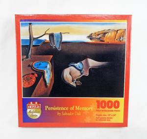 lot 93 image: Vintage 1995 Hoyle Medallion Series Salvador Dali Persistence of Memory 1000 Piece Sealed Puzzle