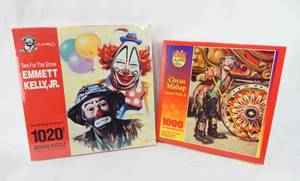 lot 96 image: Set of 2 Vintage Emmett Kelly, Jr. Theme Sealed Puzzles