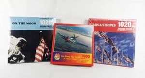 lot 97 image: Lot of 3 Vintage Assorted Hoyle Sealed Puzzles