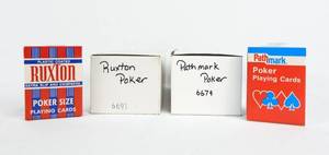lot 116 image: Lot of 22 Assorted Vintage Ruxton and Pathmark Brand Poker Size Playing Cards