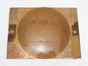lot 136 image: Vintage Great Seal of Michigan Brass Printing Plate