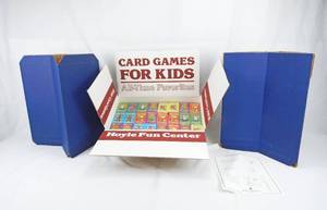 lot 117 image: Vintage 1995 Hoyle Fun Center Card Games For Kids Display Case With 144 Decks