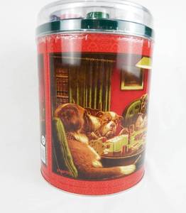lot 53 image: Coolidge Poker Dogs A Bold Bluff Popcorn Tin and Poker Set