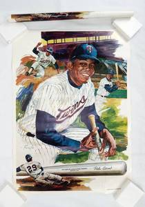 lot 58 image: Set of 2 Vintage 1969 Rod Carew American League Batting Champion Posters