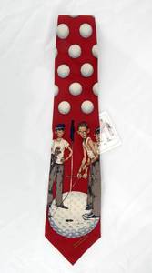 lot 195 image: Vintage 1996 Norman Rockwell Missed Silk Tie