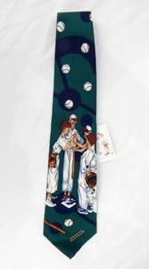 lot 196 image: Vintage 1996 Norman Rockwell Choosin Up Silk Tie
