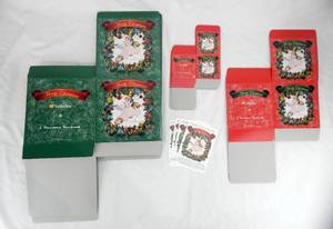 lot 199 image: Lot of 12 Vintage Norman Rockwell Golden Bear Gift Boxes and Postcards