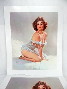 lot 50 image: Lot of 100 Vintage 1993 Gil Elvgren Suzanne Pin Up Prints