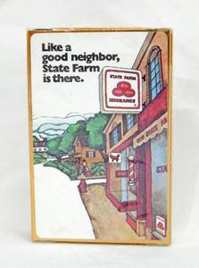 lot 223 image: Case of 161 Vintage State Farm Playing Card Decks