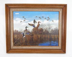 lot 4 image: Vintage 1978 David Maass Joining Up Limited Edition Framed Canvas Print