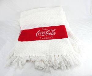 lot 13 image: Vintage Coca Cola Knit Throw Blanket