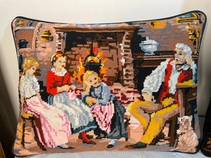 lot 163 image: 2 Hand Stitched Pillows